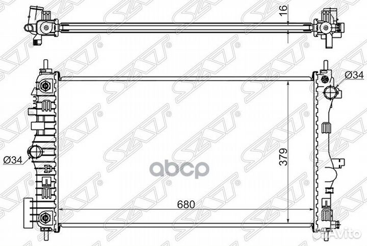 Радиатор Opel Insignia 08-17 / Chevrolet Impala