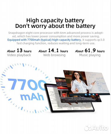 Новый Lenovo Pad 2022 6/128гб Wi-Fi