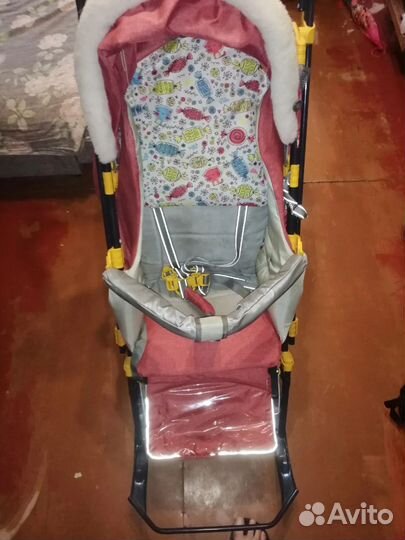 Детские санки коляска