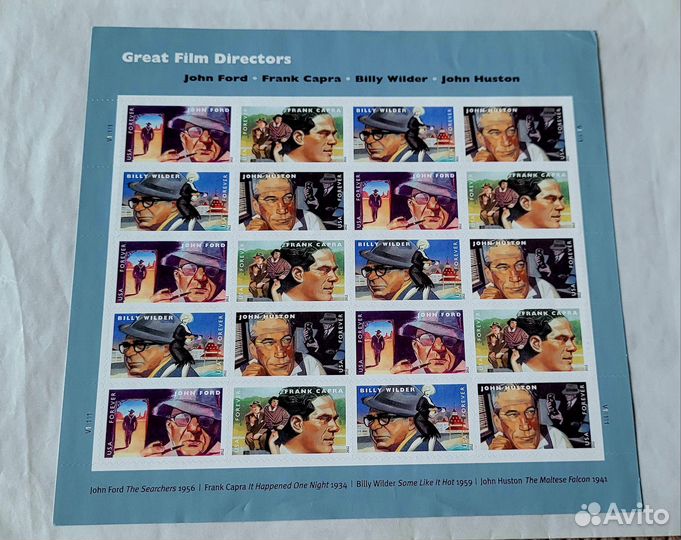 Марки коллекционные США Франция