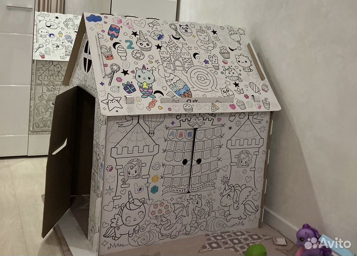 Домик раскраска