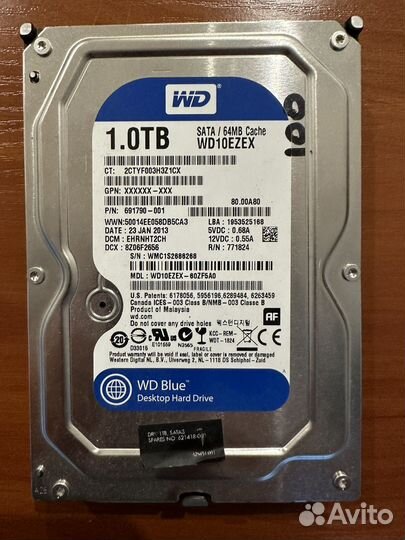 Жесткий диск 1 тб wd blue