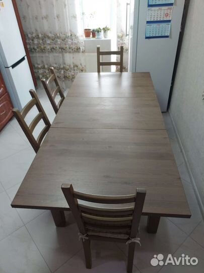 Стол обеденный и стулья бу IKEA