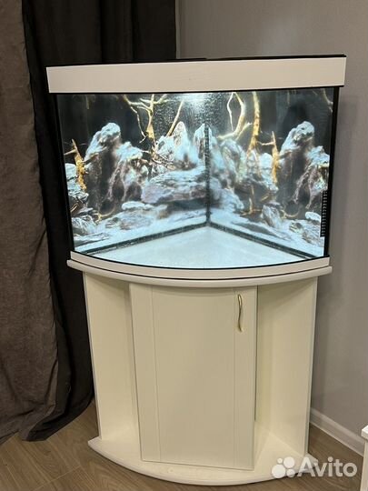 Аквариум угловой с тумбой