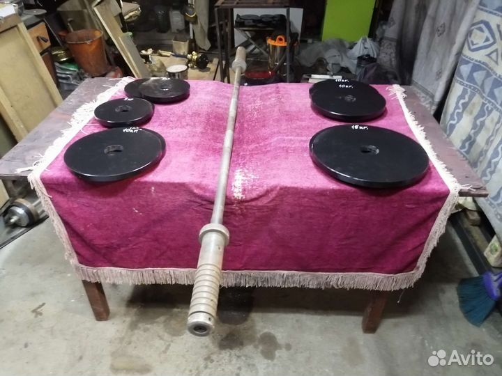 Олимпийская штанга 105кг.блины