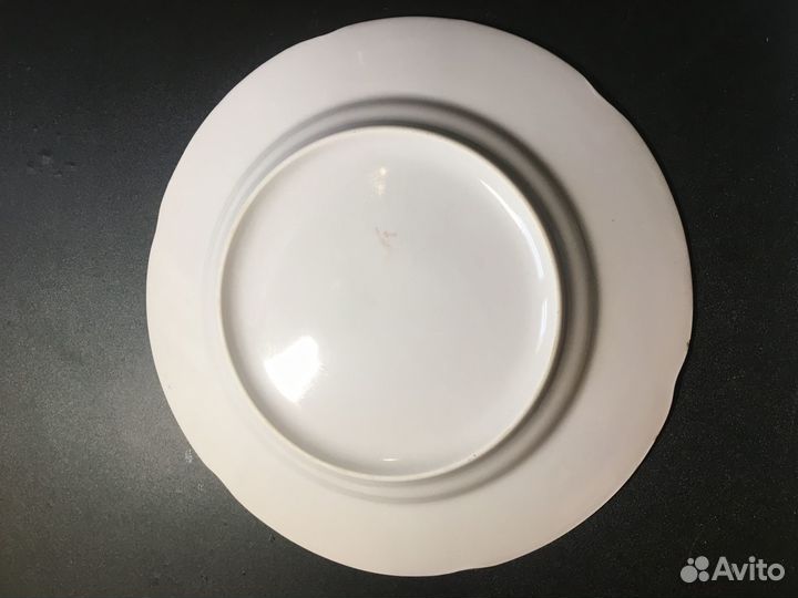 Тарелка и блюдце перламутр винтаж