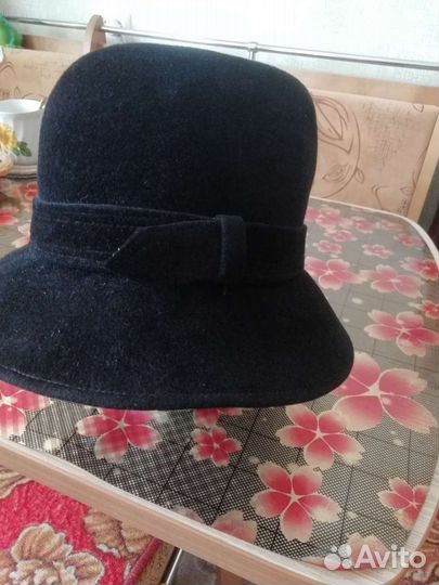 Шляпа женская черная