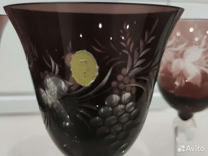 Хрустальные фужеры, Германия, винтаж