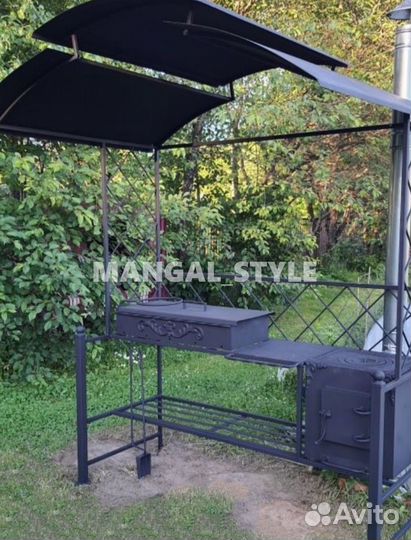 Мангал с крышей