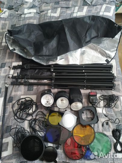 Комплект фотоаппаратуры для студийной съемки