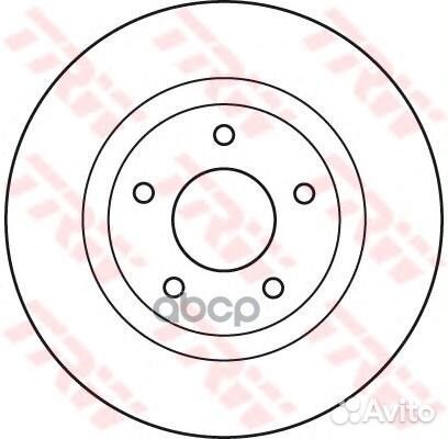 Диск тормозной перед DF4932 TRW