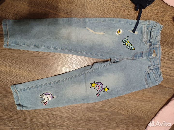 Одежда 98-104 для девочки джинсы кофта
