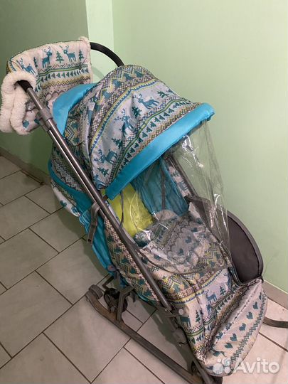 Детские санки коляска