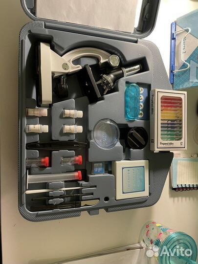 Микроскоп для детей с набором для опытов Takomi