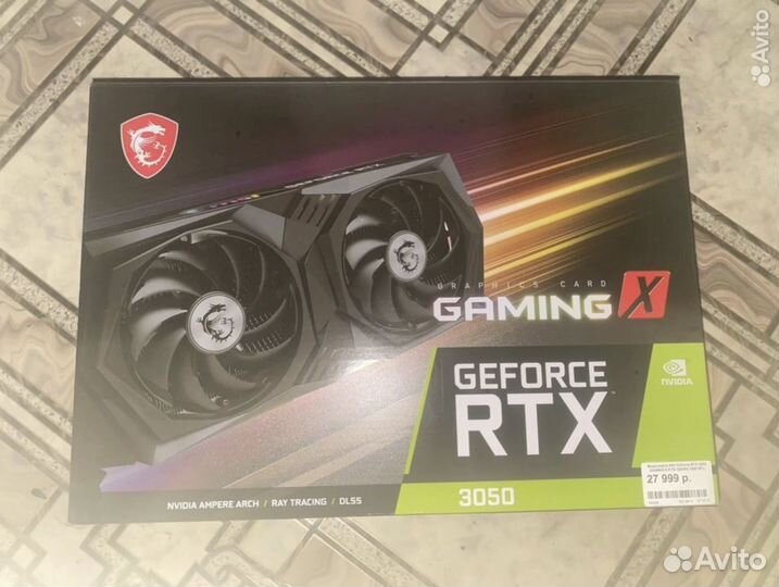Rtx 3050 8gb MSI Gaming X