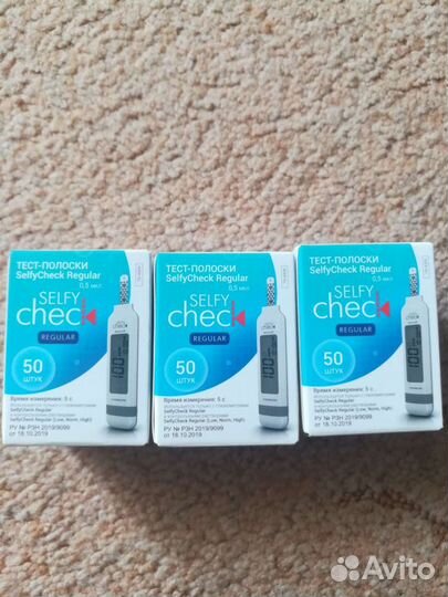 Тест полоски (Selfy Chec Regular, Diacont)