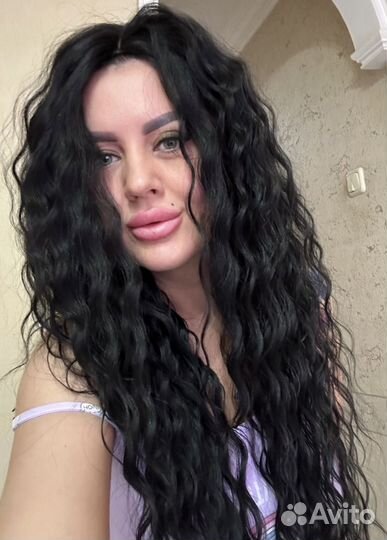 Парик вертикальная волна 65 см на сетке