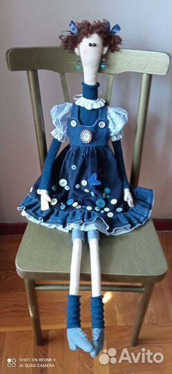 Интерьерная кукла ручной работы tilda