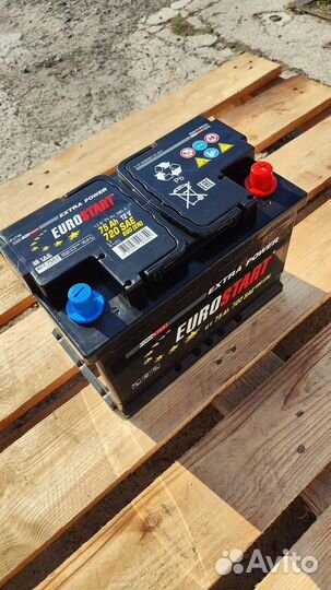 Аккумулятор 75Ah (680A) Eurostart Extra R+