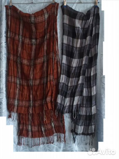 Лёгкие шарфы/палантины, жатка, унисекс