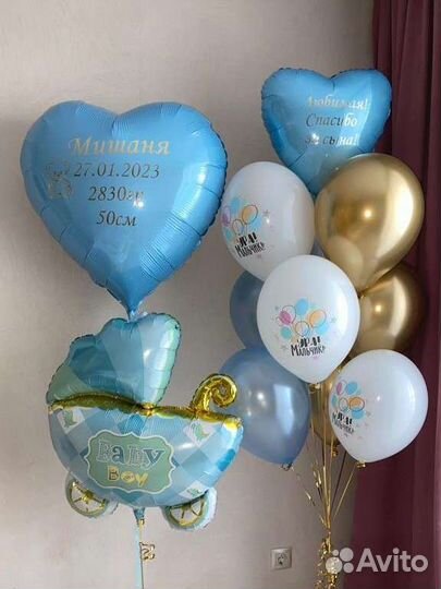 Воздушные шары на Выписку с доставкой