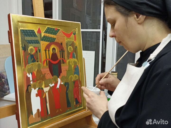 Женский монастырь. Писанные иконы на заказ