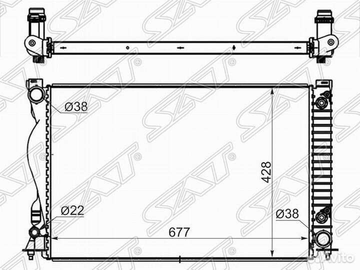 Радиатор охлаждения Ауди A6 06