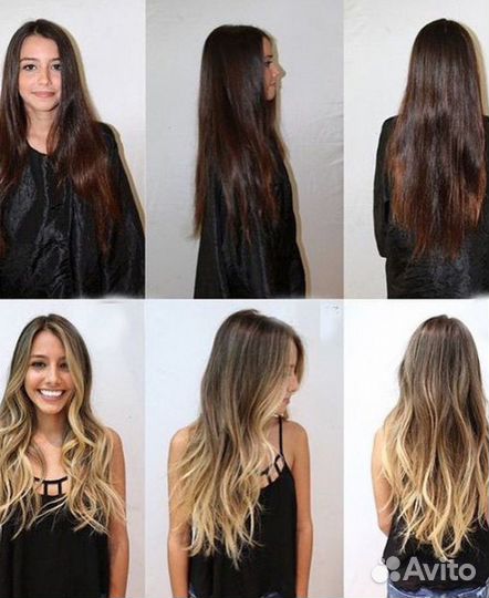 Стрижка и окрашивание, ботокс волос