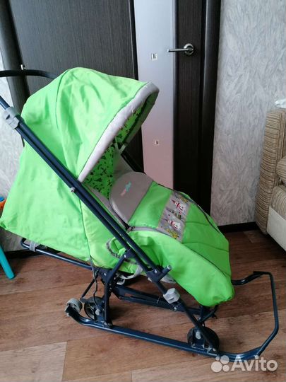 Детские санки коляска ника