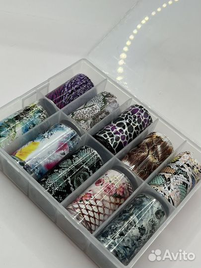 Фольга для ногтей, дизайн для ногтей