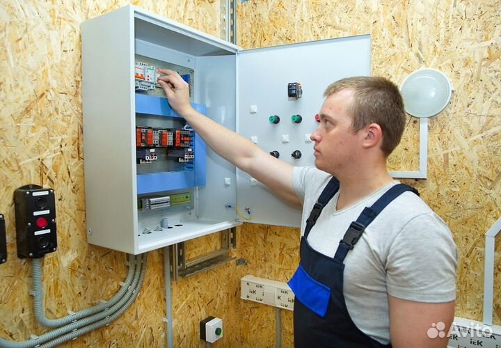 Услуги электрика. Электрик. Замена проводки