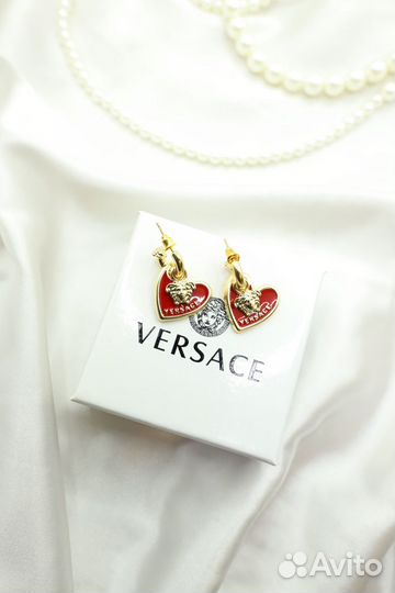 Серьги versace красивые