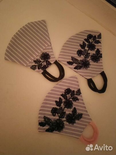 Маски хлопчатобумажные многоразовые