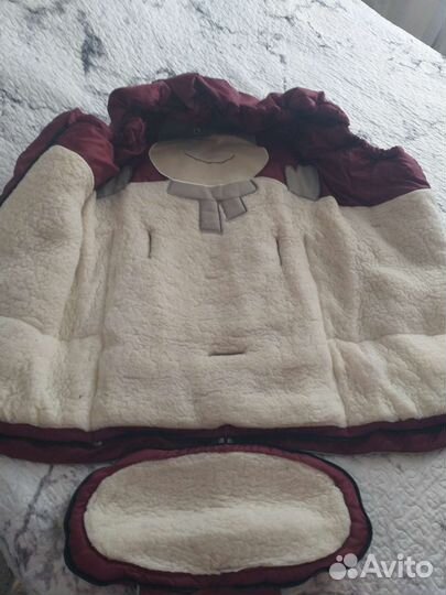 Конверт зимний овчина lider kids.В подарок комбез