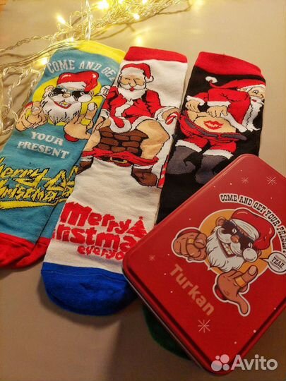 Набор новогодних мужских носков