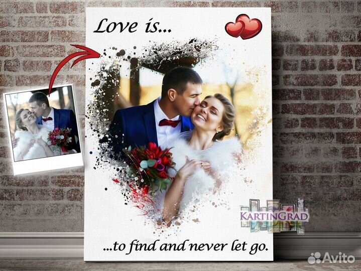 Сочная картина По фото на холсте, кaртины тгн