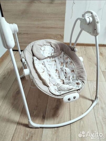 Детские электронные качели шезлонг