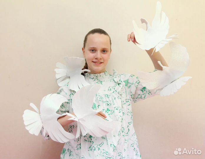 Голуби из фоамирана