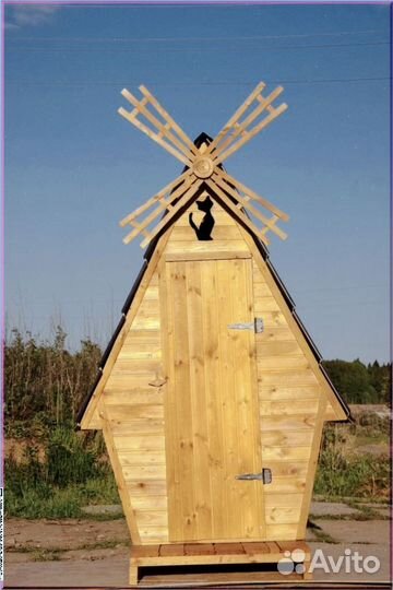 Уличный туалет с декором фчи 786