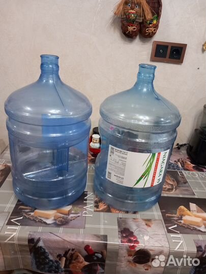 Пэт бутылка 19 литров с ручкой. Цена за 2 штуки