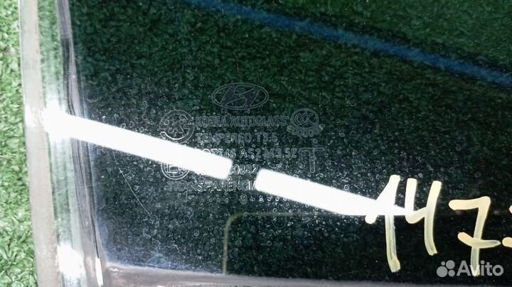 Стекло двери Hyundai Santa Fe Правое Переднее