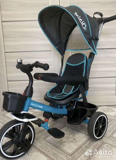 Детский велосипед с родительской ручкой