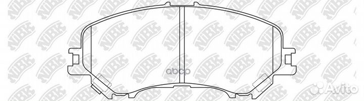 Колодки тормозные дисковые передние NiBK PN2804