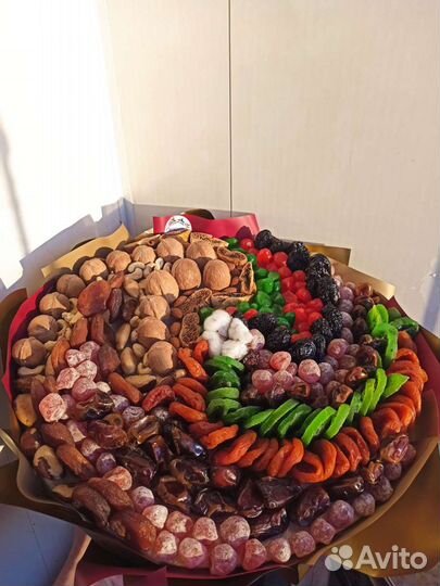 Букет из сухофруктов,букет съедобный,сладкий букет