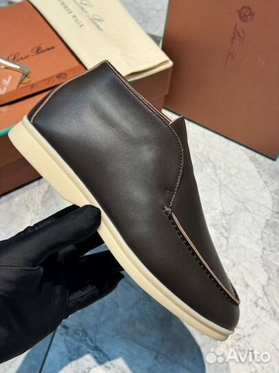 Лоферы женские на меху Loro Piana Chukka