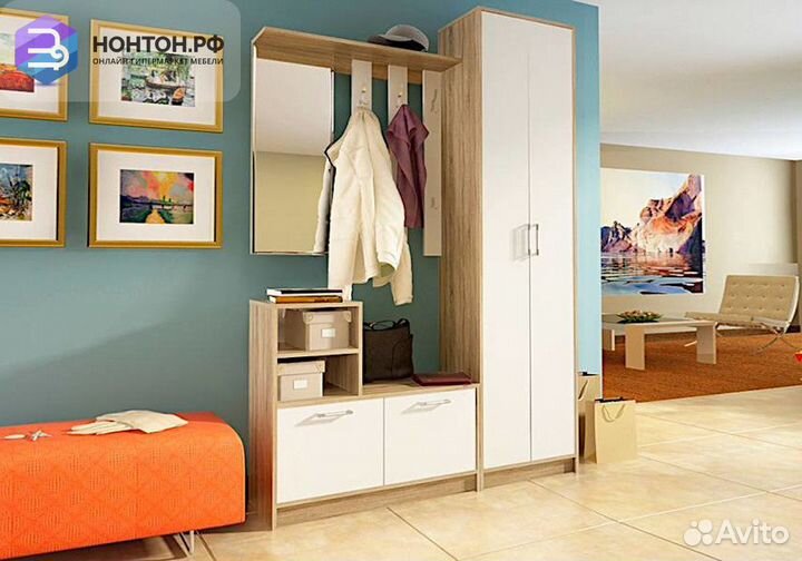 Прихожая Лофт-2 дуб сонома / белый