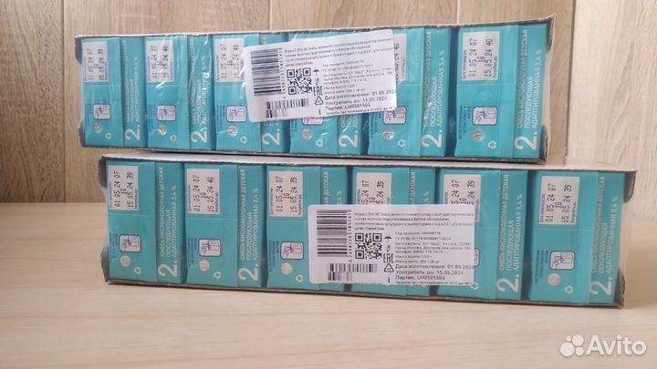 Агуша 2 кисломолочная смесь свежая, 12 шт