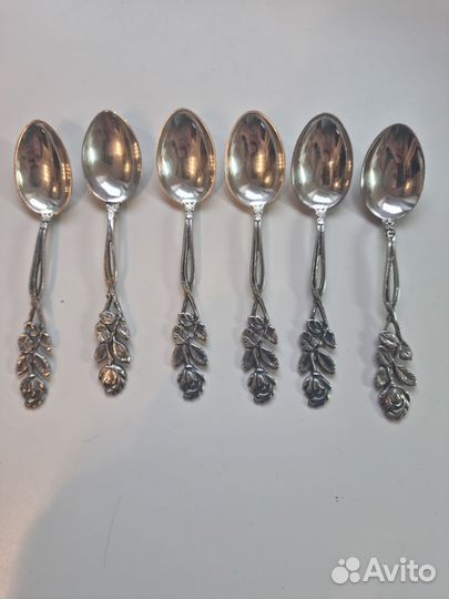 Серебряные ложки роза