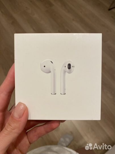 Коробка беспроводные наушники apple airpods