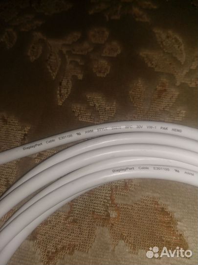 Кабель DispayPort Thunderbolt 3метра